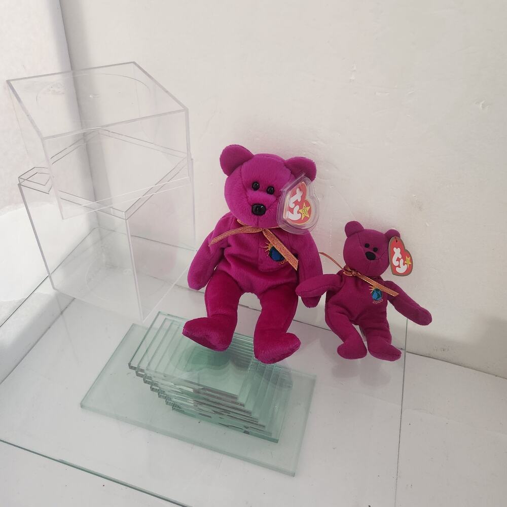 Millennium Beanie Baby and Teenie Beanie Babie with tag errrors